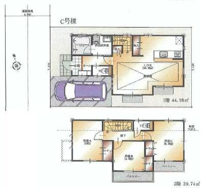 Floor plan. 41,800,000 yen, 3LDK, Land area 90.2 sq m , Building area 84.72 sq m