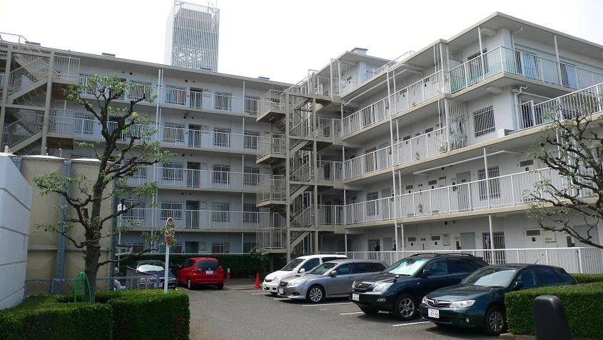 Parking lot. Common areas