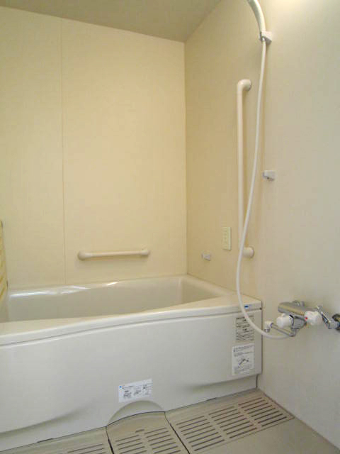 Bath. With handrail