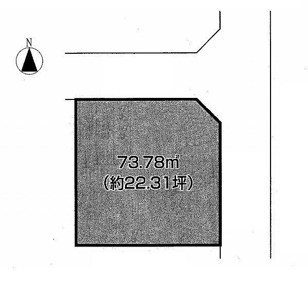 Compartment figure. Land price 18,800,000 yen, Land area 73.78 sq m compartment view