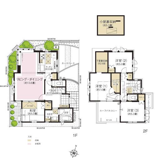 Floor plan. Shimohoya 240m to Forest Park