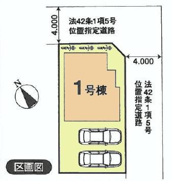 Compartment figure. 42,800,000 yen, 3LDK, Land area 96.58 sq m , Building area 77.21 sq m