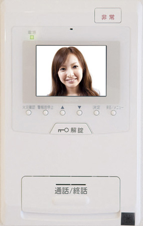 Security.  [Auto-lock system with a TV monitor] You can unlock the visitors from check with audio and video, It has adopted the auto-lock system of the peace of mind. (Less than, In which all equipment photos were taken the model room E type in May 2013, Have been made a part of CG synthesis)