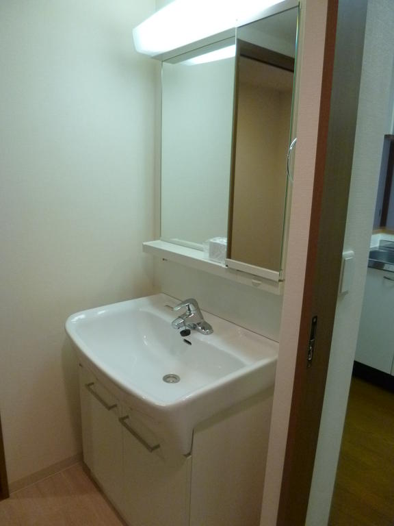 Washroom. With vanity.