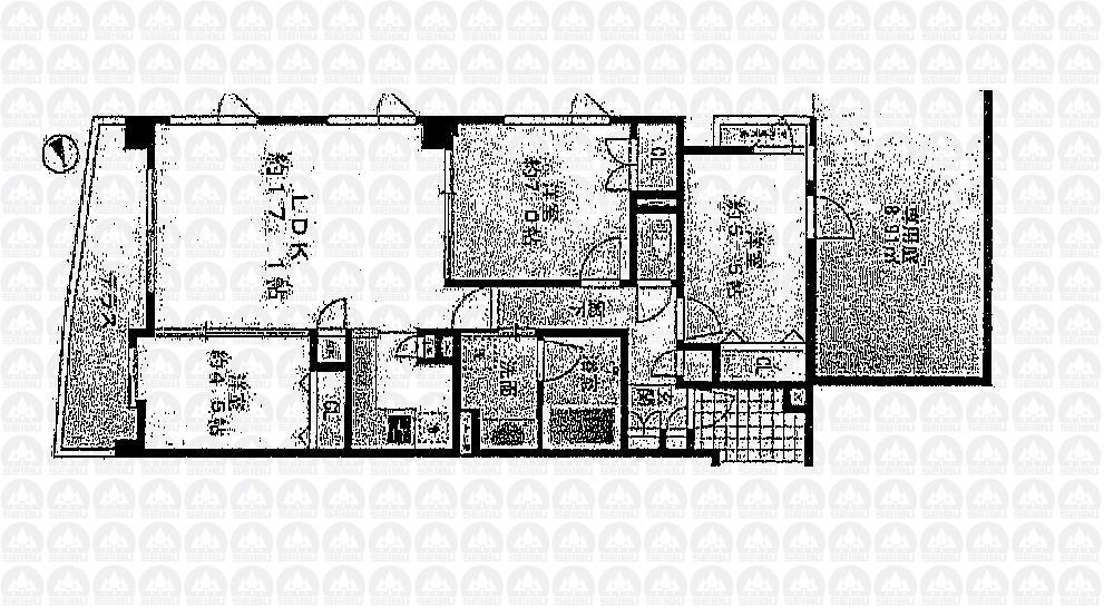 Floor plan. 3LDK, Price 28,400,000 yen, Occupied area 75.39 sq m , Balcony area 13.14 sq m floor plan