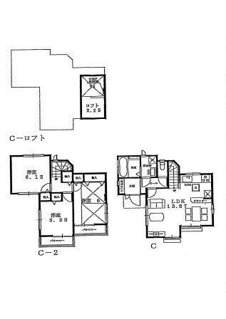 Floor plan. (C Building), Price 35,800,000 yen, 3LDK, Land area 92.4 sq m , Building area 73.48 sq m