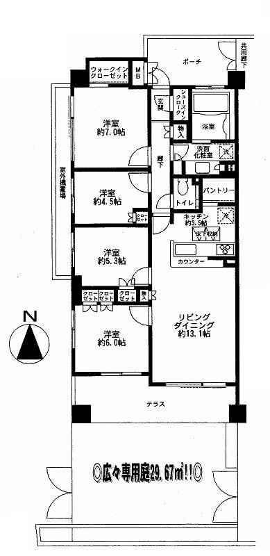 Floor plan. 4LDK, Price 37,800,000 yen, Occupied area 88.35 sq m floor plan