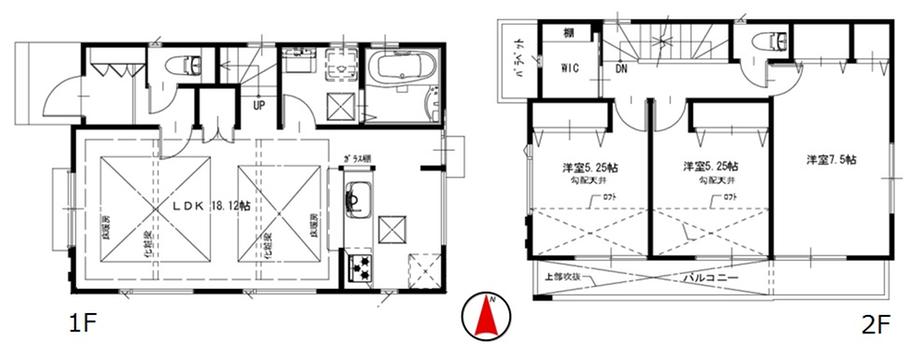 Floor plan. 43,800,000 yen, 3LDK, Land area 108.67 sq m , Building area 86.66 sq m