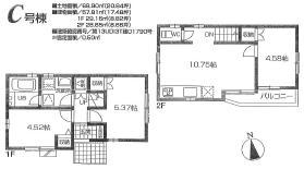 Floor plan. 33,800,000 yen, 3LDK, Land area 68.9 sq m , Building area 57.81 sq m