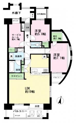 Floor plan. 2LDK+S, Price 38,800,000 yen, Occupied area 81.79 sq m , Balcony area 12.74 sq m very beautiful to you live. If you can contact us in advance is possible your preview.