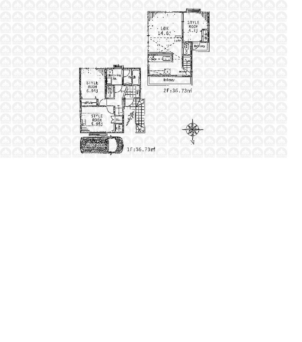 Floor plan. 36,800,000 yen, 3LDK, Land area 73.51 sq m , Building area 73.46 sq m floor plan