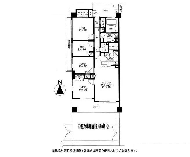 Floor plan. 4LDK, Price 37,800,000 yen, Occupied area 88.35 sq m floor plan