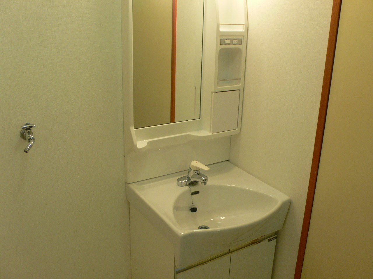 Washroom. There is vanity.