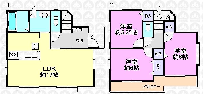 Floor plan. (D Building), Price 39,800,000 yen, 3LDK, Land area 101.71 sq m , Building area 80.93 sq m