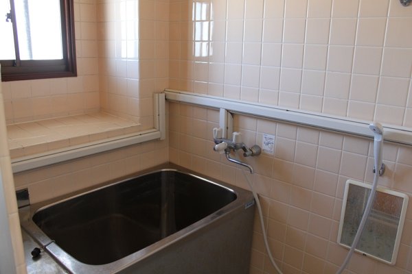 Bath. There is a window in the bathroom