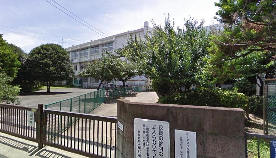 Junior high school. Nishi Municipal Hoya until junior high school 610m