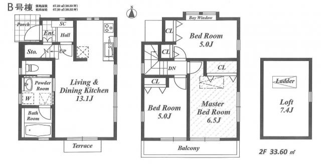 Floor plan. 31,800,000 yen, 3LDK, Land area 67.23 sq m , Building area 67.2 sq m