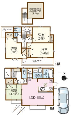No.11 plan example land prices in the case of built 4LDK to partition / 43,900,000 yen Land area / 113.72 sq m building price / 17,850,000 yen Building area / Plan example of 90.80 sq m me is the plan for the land purchaser of reference. Whether or not to adopt the plan is optional