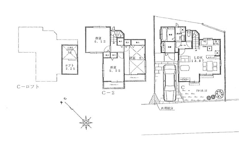 Floor plan. (C Building), Price 35,800,000 yen, 3LDK, Land area 92.4 sq m , Building area 73.48 sq m