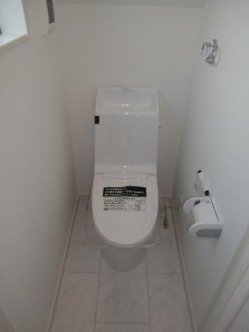 Toilet. It is a bidet with toilet saving water type. Care is easy because the wall remote control. Moreover spacious. 