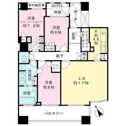 Floor plan. Tokyo Nishitokyo Sumiyoshi-cho 3-chome