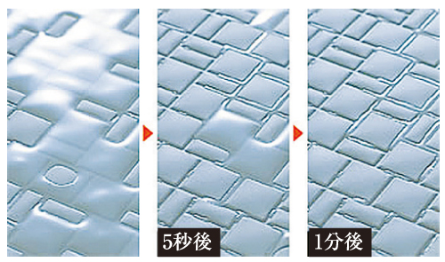 Bathing-wash room.  [Mosaic pattern] Since the drainage to prevent the formation of a water reservoir that contains the dirt, Quickly dry, Dirt rest also will be less. (Same specifications)