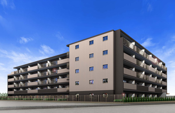 Buildings and facilities. New face birth from Musashino Plateau of brand. Quality residence to accompany the beautiful flower to mature residential area. (Exterior view)