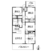 Floor: 4LDK + 3WIC + FC, the area occupied: 74.8 sq m, Price: 44,900,000 yen, now on sale