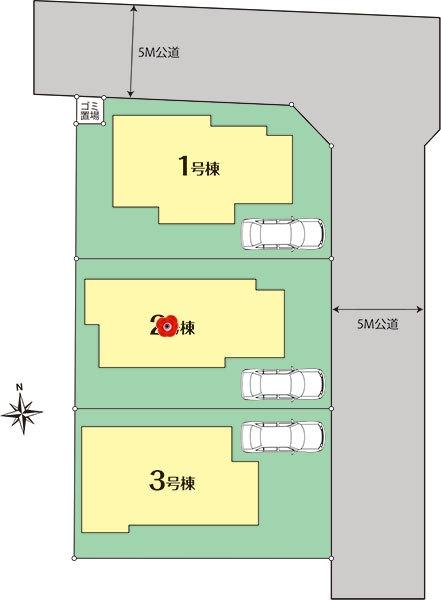 The entire compartment Figure. Nishitokyo Nakamachi compartment view