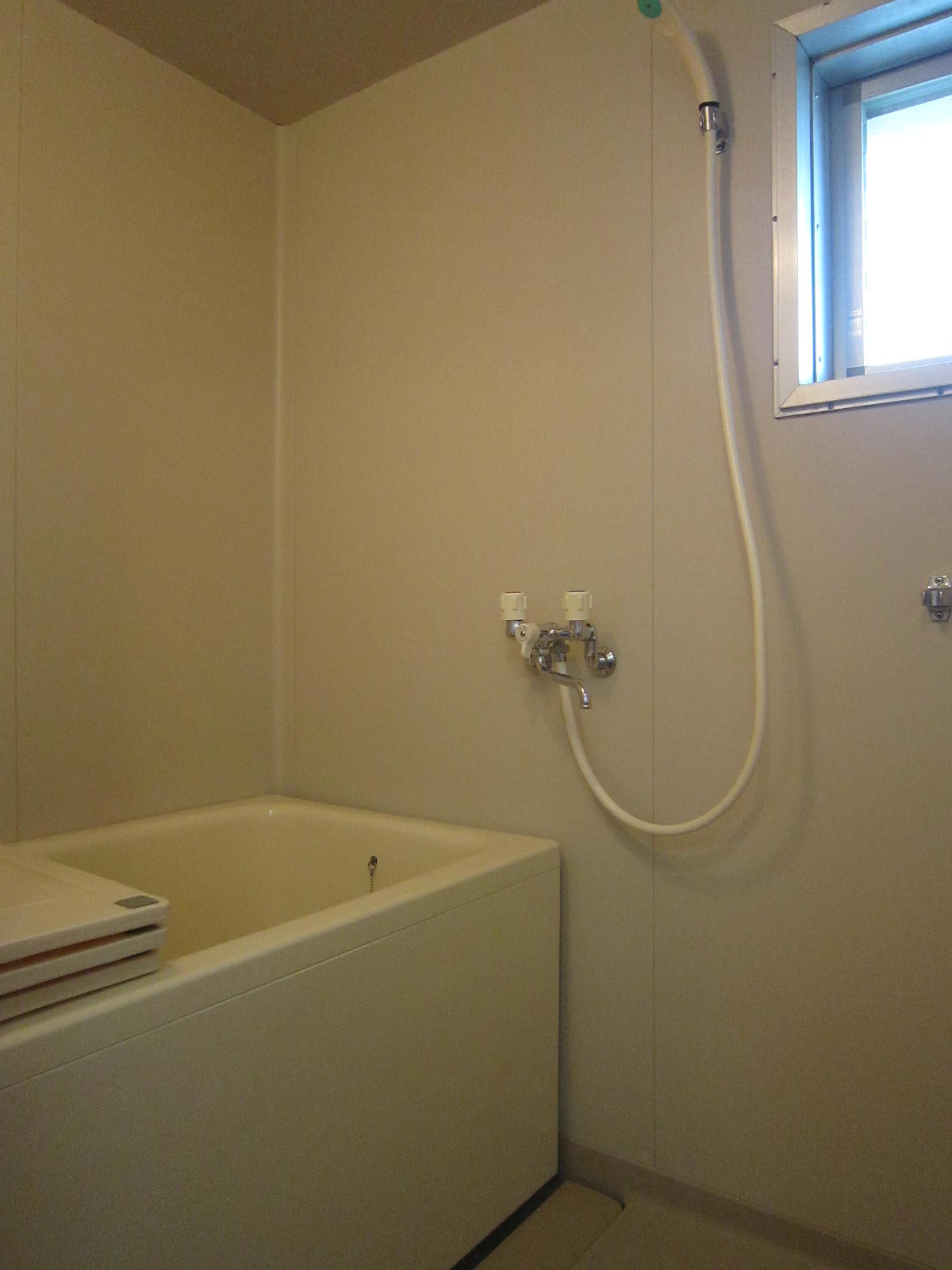 Bath. There is a window, Bright, good bathroom well-ventilated.