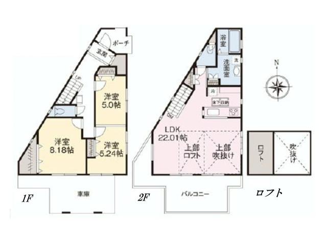 Floor plan. 41,800,000 yen, 3LDK, Land area 100.59 sq m , Building area 102.62 sq m floor plan