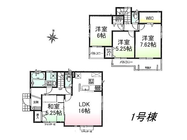 Floor plan. 43,800,000 yen, 4LDK, Land area 106.9 sq m , Building area 96.67 sq m