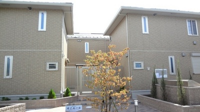 Entrance. Building gate