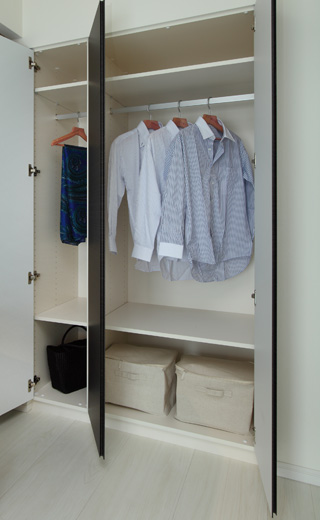 Interior.  [Receipt] Each Western-style rooms are equipped with a closet that come in handy to organize the everyday wear.
