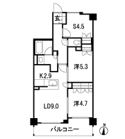 Floor: 2LDK + S / 3LDK, occupied area: 60.78 sq m, Price: 35.4 million yen, currently on sale