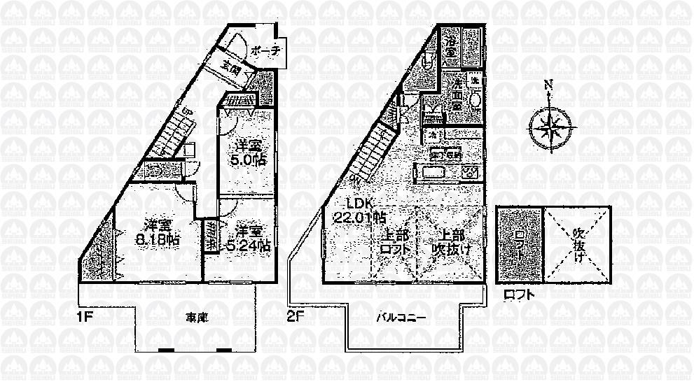 Floor plan. 41,800,000 yen, 3LDK, Land area 100.59 sq m , Building area 102.62 sq m floor plan