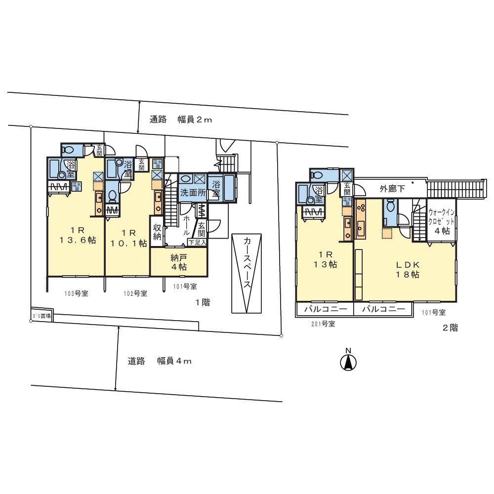 Floor plan. 69,800,000 yen, Land area 209.09 sq m , Building area 145.74 sq m