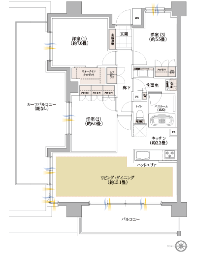 Floor: 3LDK + WIC, the occupied area: 81.01 sq m, Price: TBD