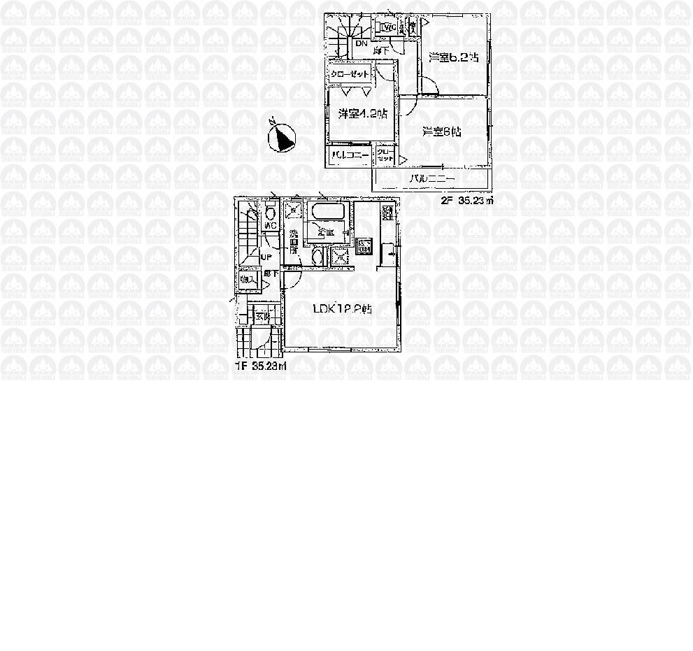 Floor plan. 32,800,000 yen, 3LDK, Land area 89.73 sq m , Building area 70.46 sq m floor plan