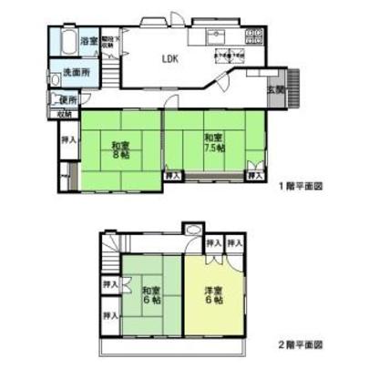 Floor plan. 12.8 million yen, 4LDK, Land area 127.26 sq m , It will be in the room of the building area 91.08 sq m 4LDK type