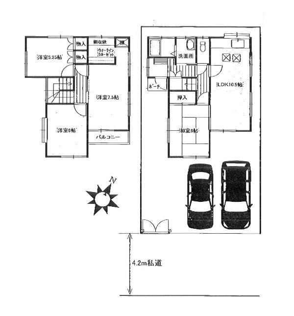 Floor plan. 11.8 million yen, 4LDK, Land area 113.41 sq m , Building area 86.94 sq m