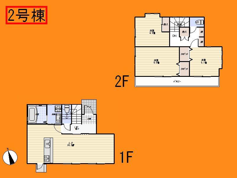 Floor plan. 29,800,000 yen, 4LDK, Land area 97 sq m , Building area 76.54 sq m