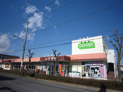 Supermarket. 300m to the Co-op (super)