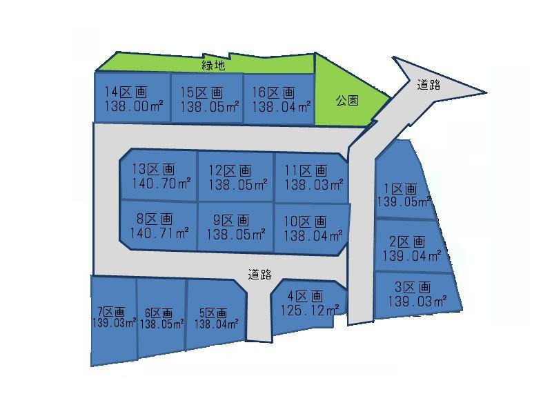 Compartment figure. Land price 9.8 million yen, Land area 139.03 sq m
