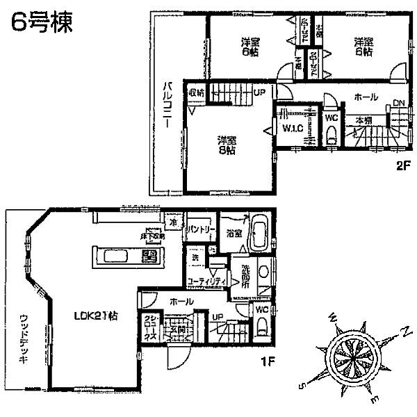 Floor plan. 30 million yen, 3LDK, Land area 262.45 sq m , Building area 112.61 sq m