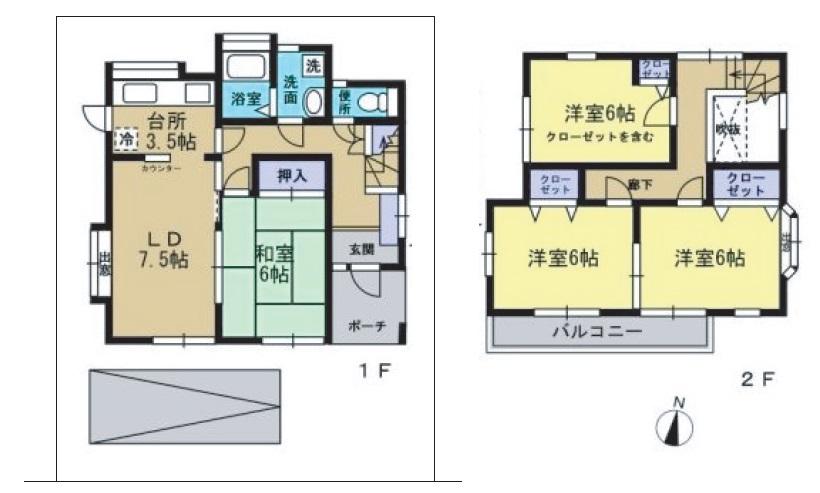 Floor plan. 16.8 million yen, 4LDK, Land area 100.01 sq m , It is a building area of ​​87.76 sq m room very clean your.