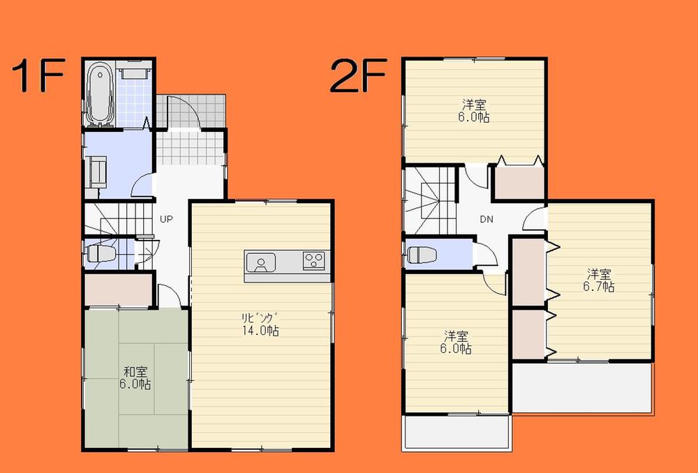 Floor plan. 28.8 million yen, 4LDK, Land area 125.62 sq m , Building area 93.57 sq m