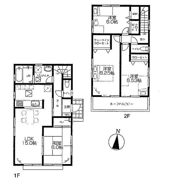 Floor plan. 31,800,000 yen, 4LDK, Land area 137.2 sq m , Building area 99.37 sq m