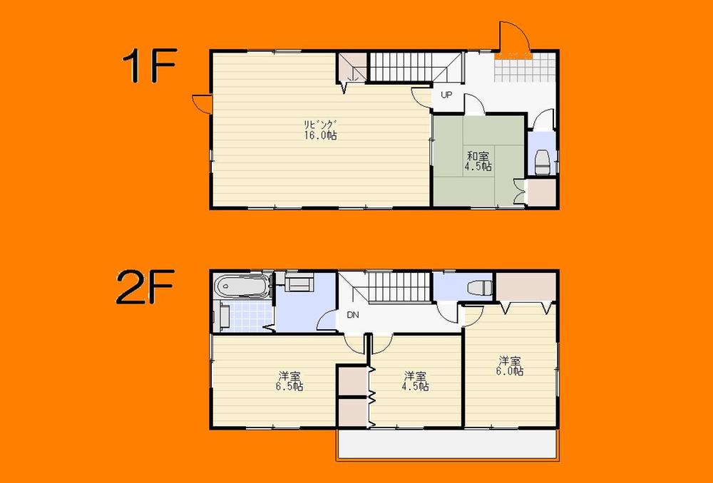 Floor plan. 28.8 million yen, 4LDK, Land area 142.16 sq m , Building area 91.08 sq m