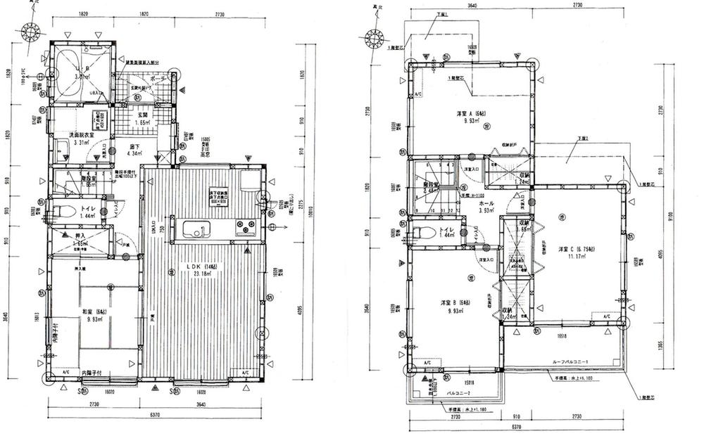 Floor plan. (Building 2), Price 30,800,000 yen, 4LDK, Land area 107.65 sq m , Building area 93.57 sq m